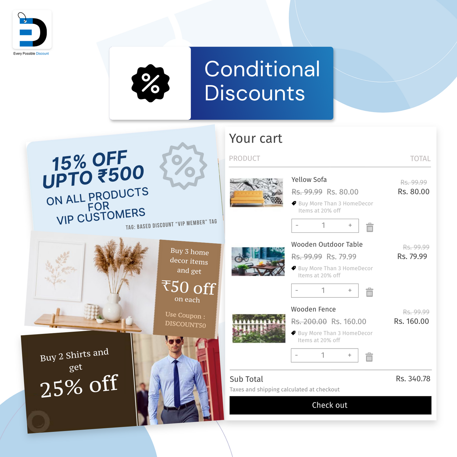 Advanced condition based discounts shopify
